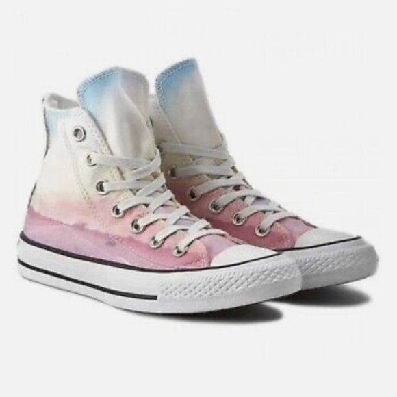 Converse pink ombre high top sneakers size 7 (37.5) - Picture 1 of 6